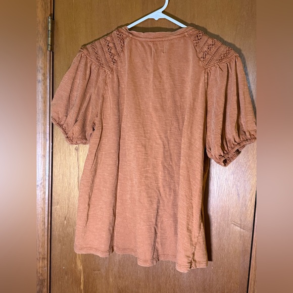 Wonderly Terracotta Blouse with Button Detail - Picture 4 of 5